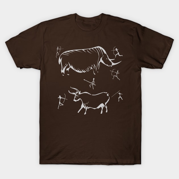 Cave Art T-Shirt by MonkeyKing